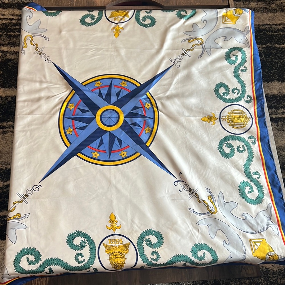 Navel Academy silk scarf